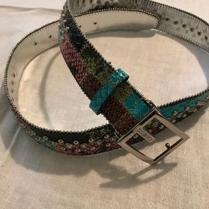 GUESS Multi Color Patchwork Belt